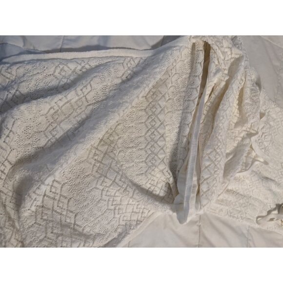 Stradivarius Intricate Knit Maxi Dress lined S adjustable straps coquette beach - Picture 10 of 15